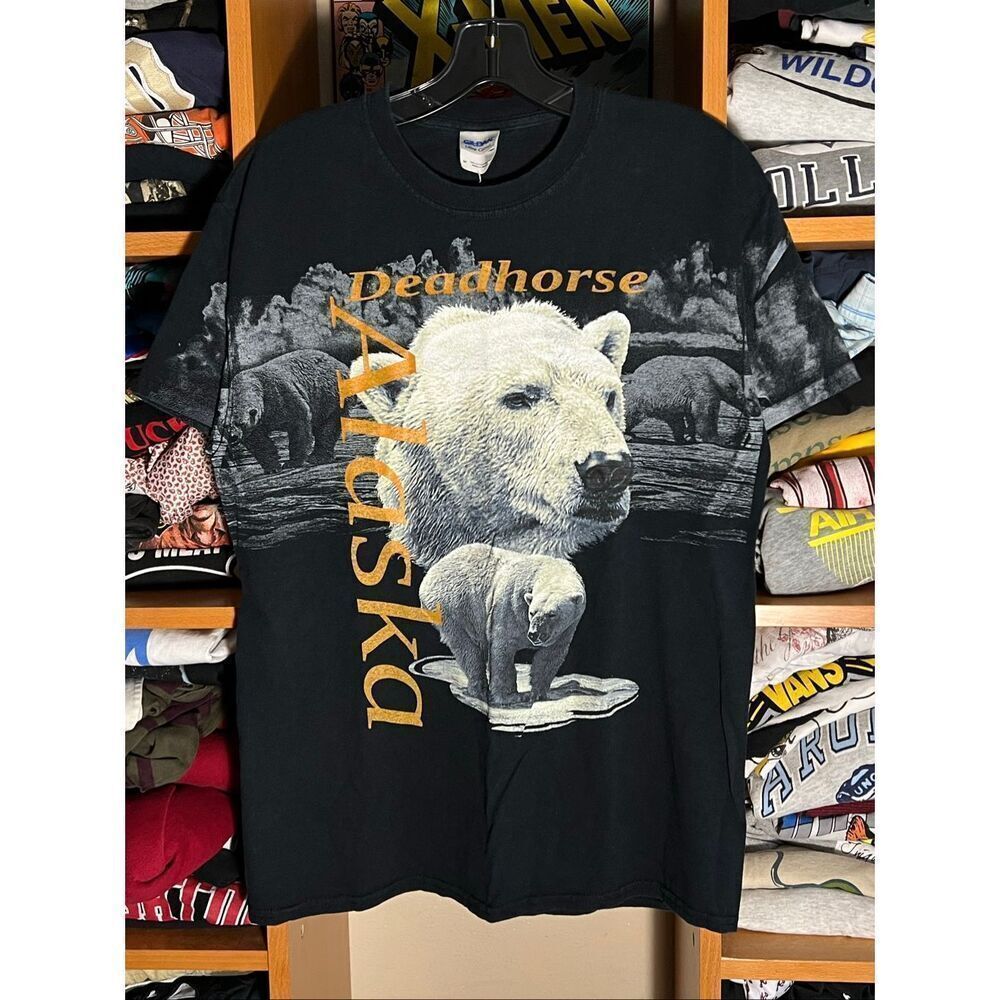 2000s Deadhorse Alaska Polar Bear AOP Nature Tee
